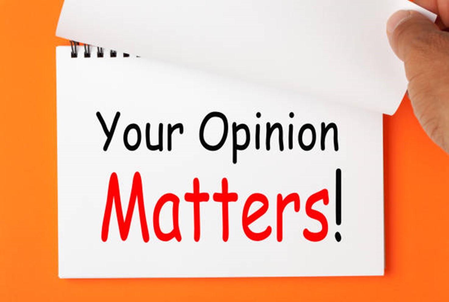 your opinion matters text
