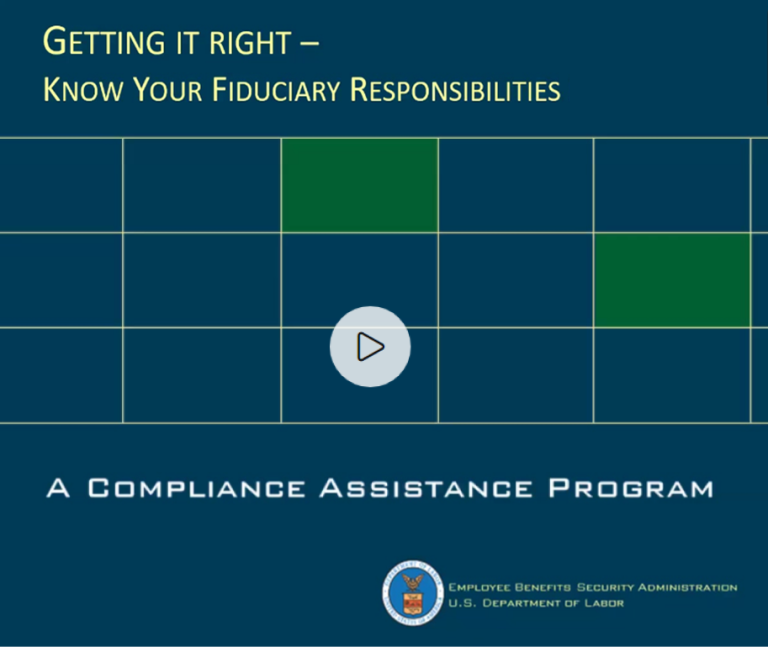 Getting It Right: Know Your Fiduciary Responsibilities Webinar Series