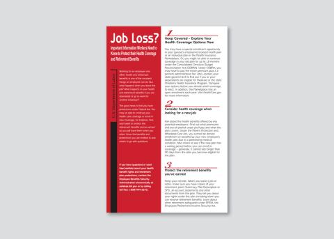 Job Loss Poster.