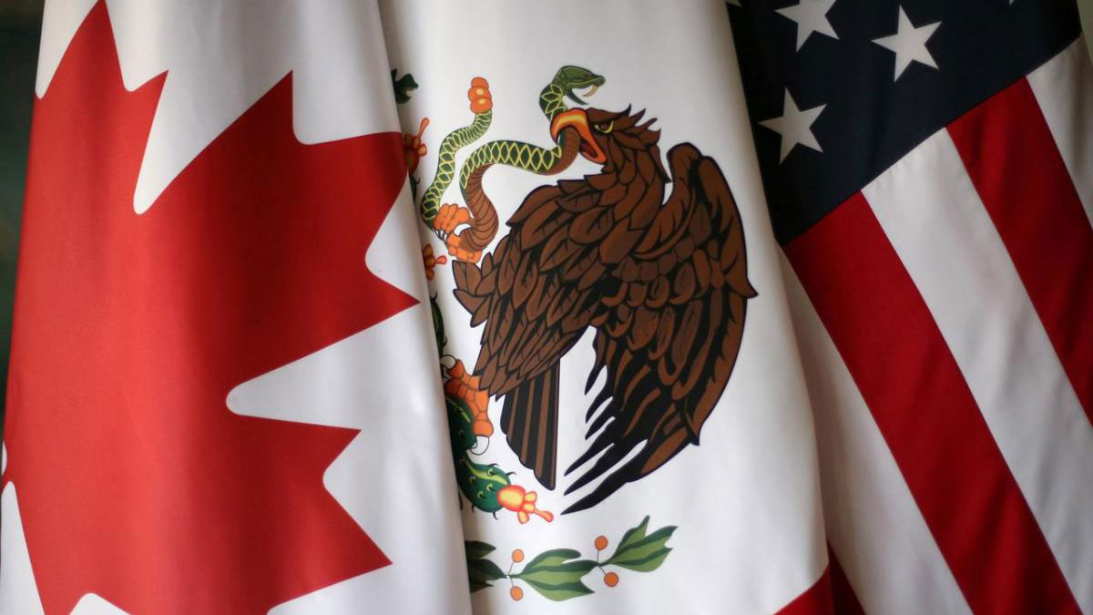 USMCA Flags of Canada, Mexico, and the United States