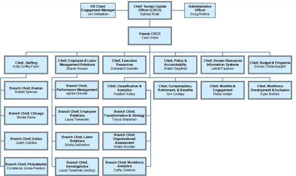 Human Resource Center Organization Chart