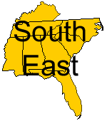 The Southeast Region Map.