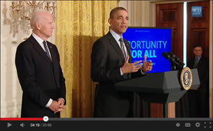 View the President Obama speaks on helping the long-term unemployed Video
