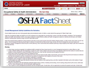 OSHA Fact Sheet