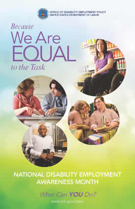 NDEAM 2013 poster: Because We Are EQUAL to the Task