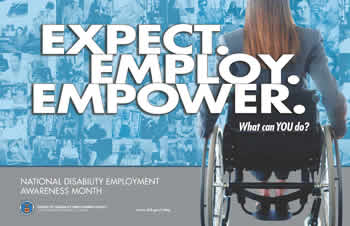 NDEAM 2014 poster: Expect. Employ. Empower.