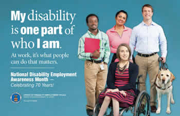 NDEAM 2015 poster: My disability is one part of who I am.