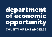 Los Angeles County Department of Economic Opportunity logo.