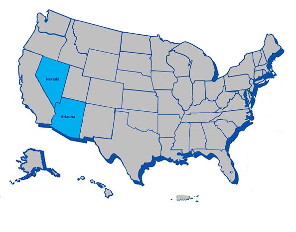 Map United States Las Vegas Compliance Assistance