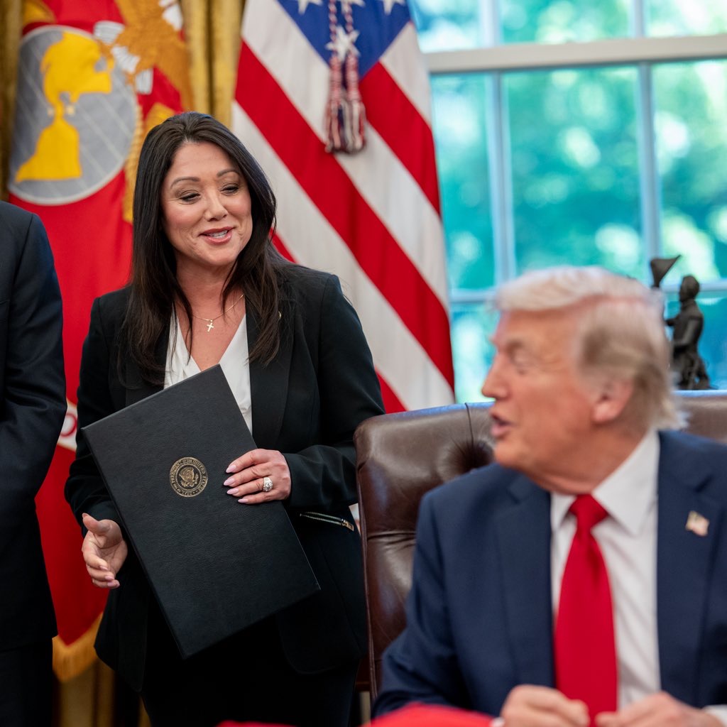 Secretary Lori Chavez-DeRemer and President Trump