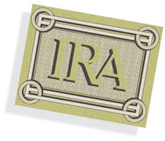 Gráfica con la palabra IRA.