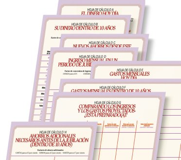 Ilustración de hojas de cálculo en esta publicación.