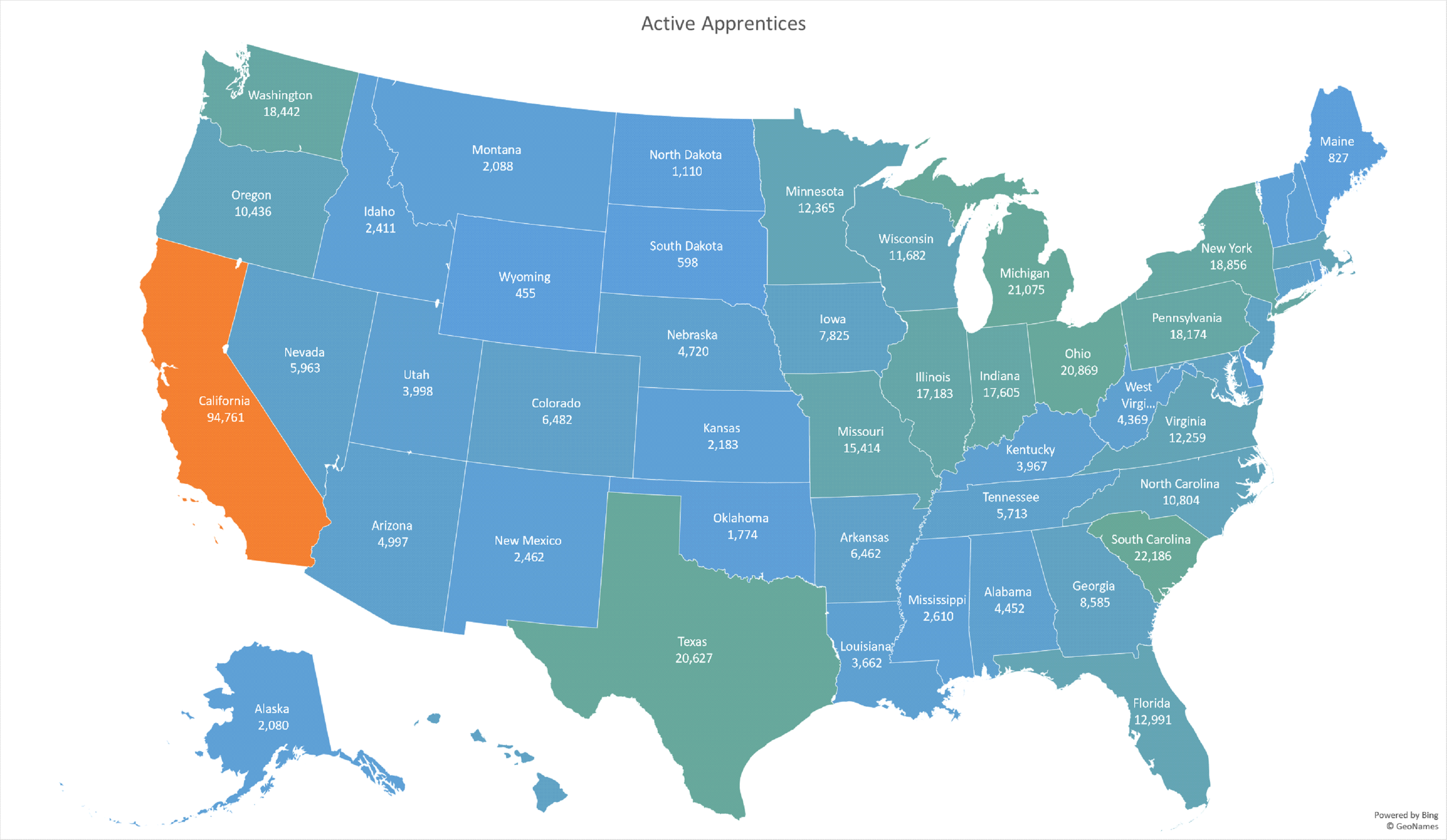 Image of Active Apprenticeship 2019 State Map