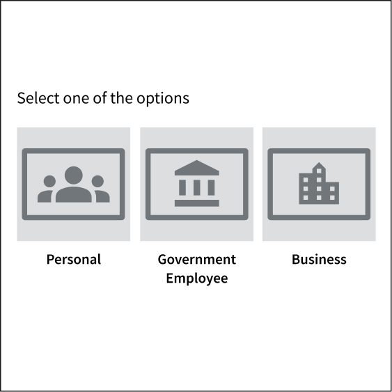 The example shows three images displayed horizontally, side by side, in three different columns.