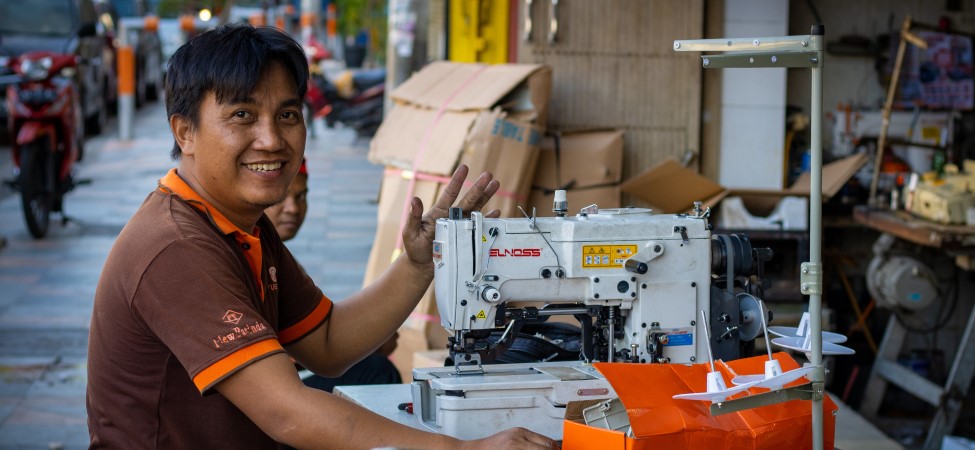 Lululemon store with colorful art designs on outside of building