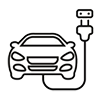 electric car charging icon