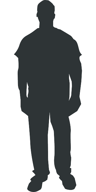 silhouette image of a man