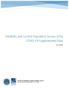 Disability and Current Population Survey (CPS) COVID-19 Supplemental Data