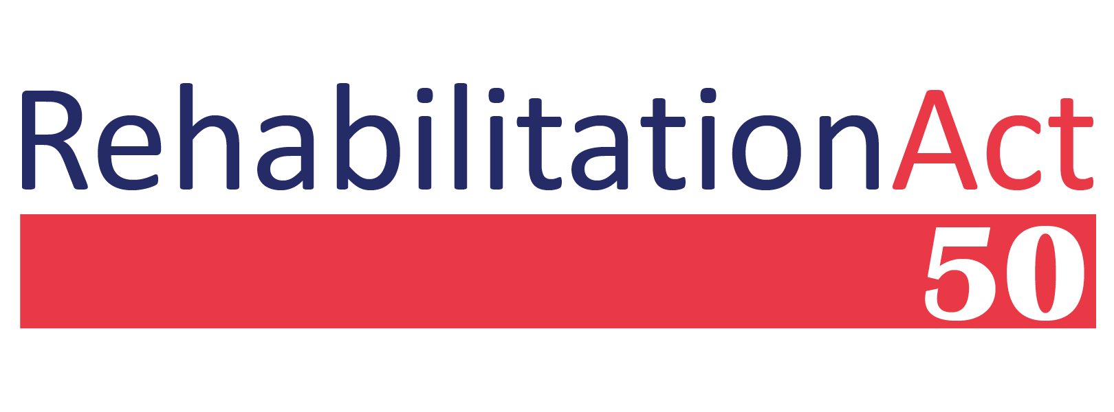 Rehabilitation Act 50 logo.