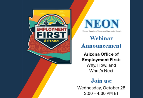 Webinar Announcement: Arizona Office of Employment First