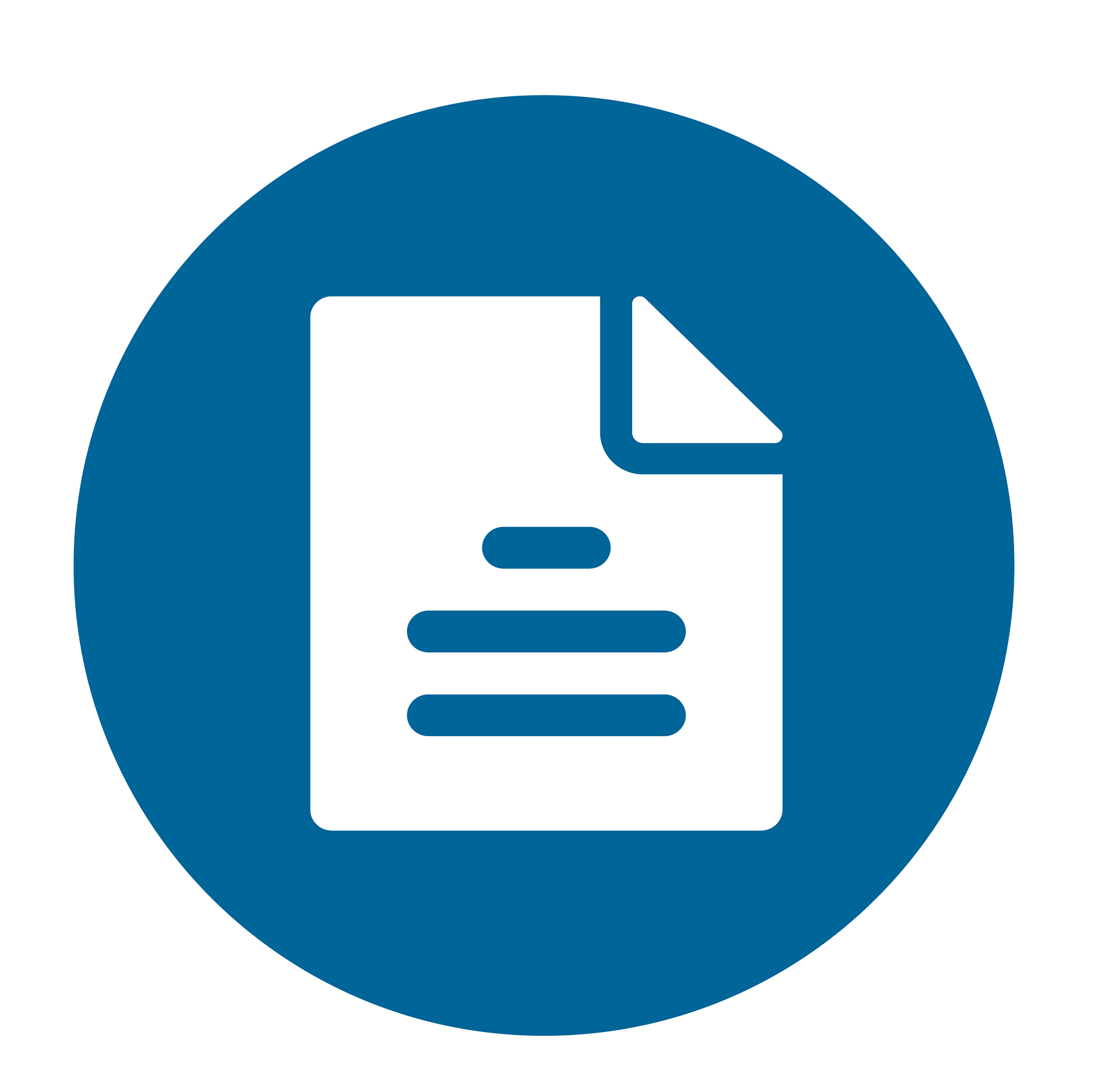 blue lined paper icon