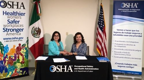 OSHA Lubbock Area Director Elizabeth Linda Routh and Mexico’s Consul in Albuquerque, Norma Ang signed an alliance on Tuesday, June 8, 2023. OSHA’s Area Offices in El Paso and Lubbock, Texas, and the Albuquerque Mexican Consulate signed the alliance to promote understanding of the workplace safety and health rights and responsibilities and provide resources for Spanish-speakers in West Texas.