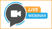 Camera icon. Text reads: Live webinar.
