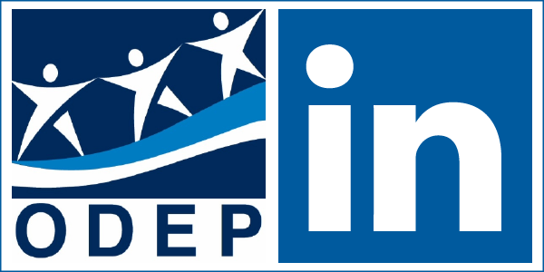 The ODEP and LinkedIn logos, side-by-side.
