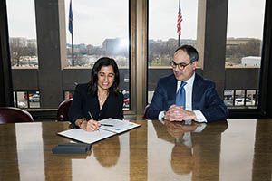 Solicitor of Labor Seema Nanda and Assistant Attorney General Jonathan Kanter of the Justice Department's Antitrust Division signed a memorandum of understanding today to strengthen the partnership between the two agencies to protect workers.
