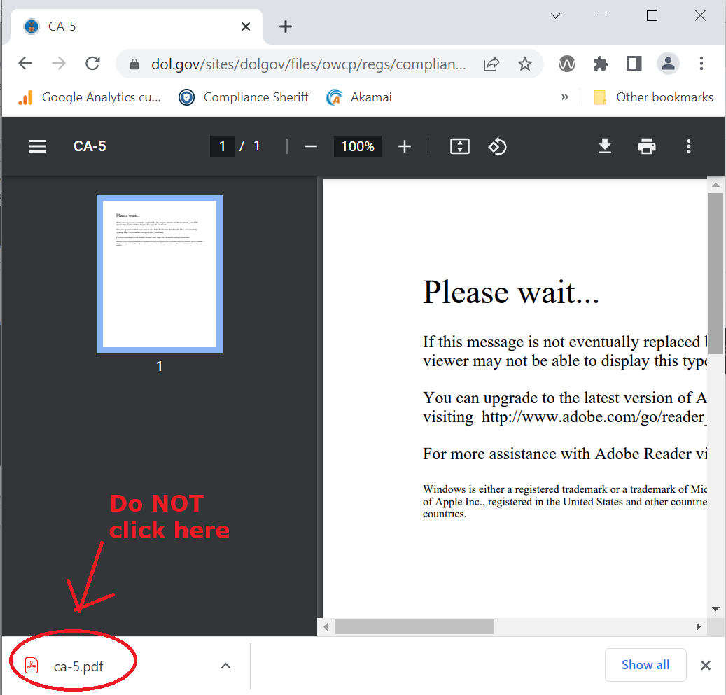 Do not click on form in browser