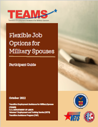 Flexible Job Options Participant Guide cover for pdf