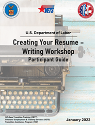 Cover of Creating Your Resume workshop