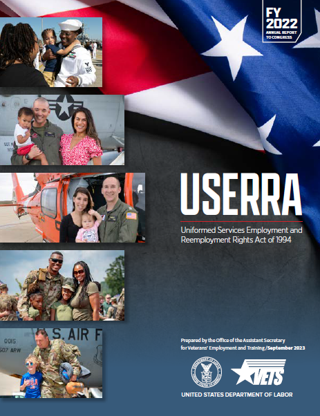 USERRA Annual Report Fiscal Year 2022 thumbnail cover