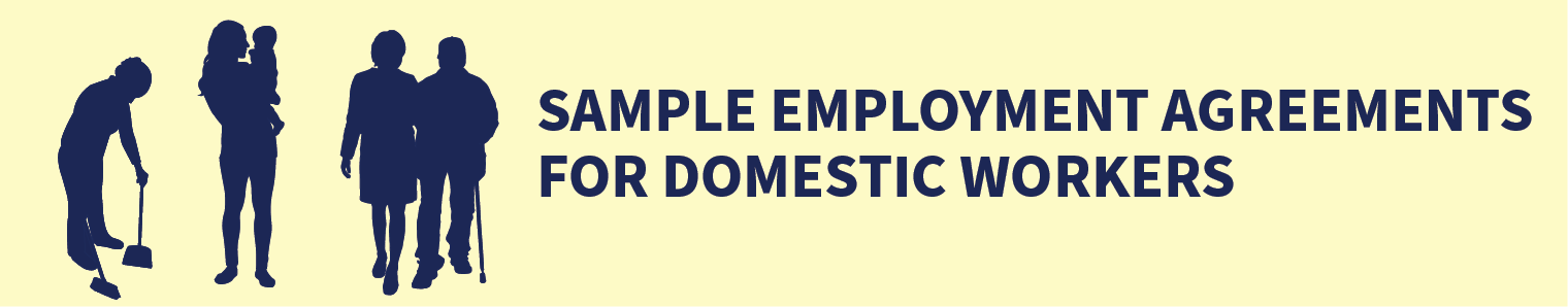 Sample Employment Agreements For Domestic Workers