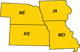 Region 7 - Kansas City map