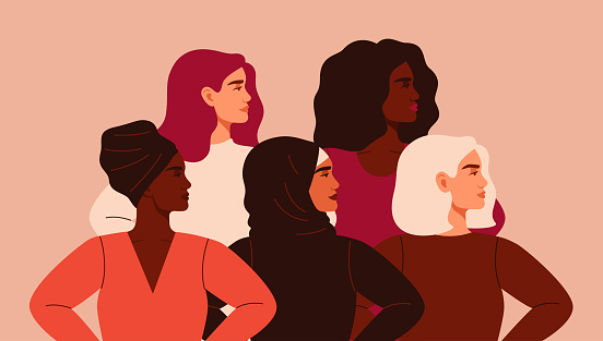 Fare grant graphic diverse women illustration