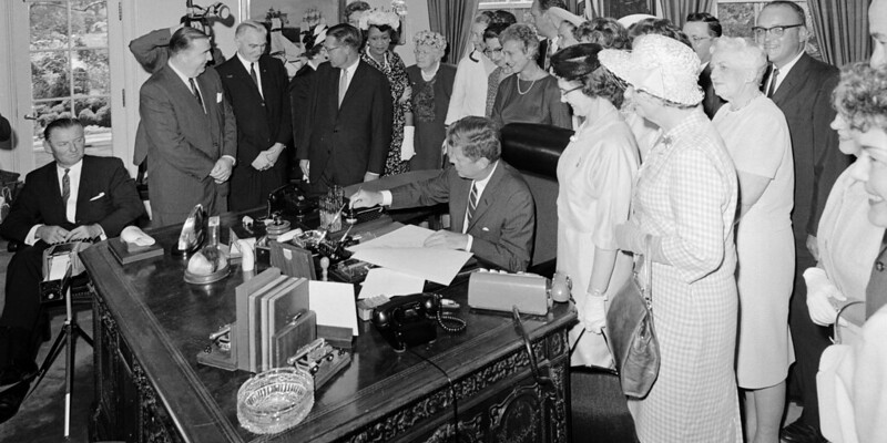 JFK Signing bill