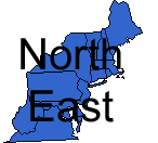 The Northeast Region Map.