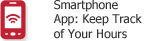 Smartphone app: keep track of your hours