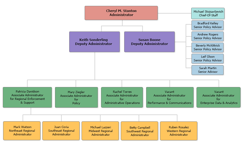 Dot Organizational Chart 2018