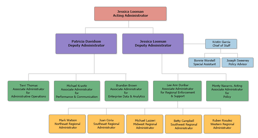 WHD Organization Chart