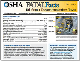 OSHA Fatal Facts Website