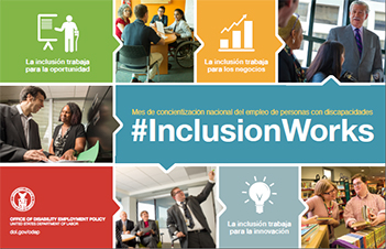 NDEAM 2016 poster: #InclusionWorks (la inclusión funciona).