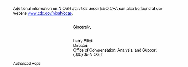 EEOICPA Bulletin 07-16 Attachment 3