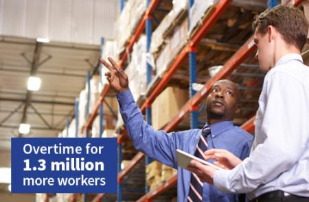 Overtime for 1.3 million more workers