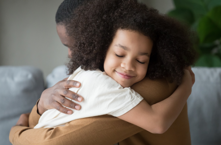 parent hugging child