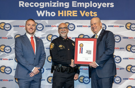 recognizing employers who hire veterans